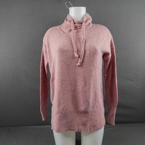 Ruby Moon Womens Sweater Small Pink High Neck Everyday Lounge Soft Cozy Oversize
